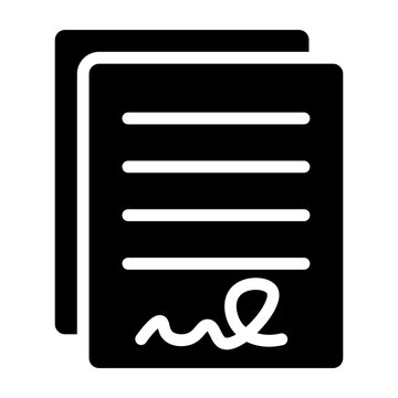Agreement Vector Glyph Icon Design