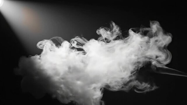 Smoke Rising in Spotlight