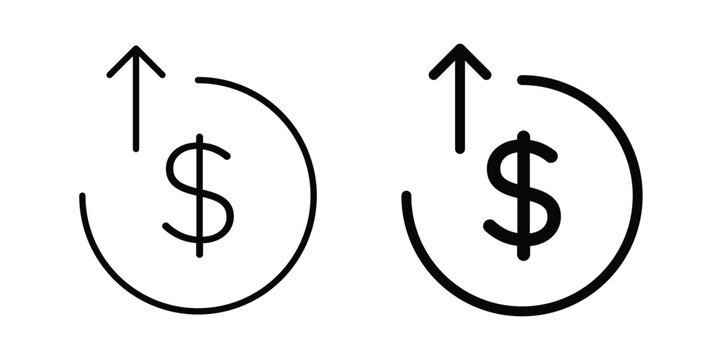 high cost icon. vector pictogram pack