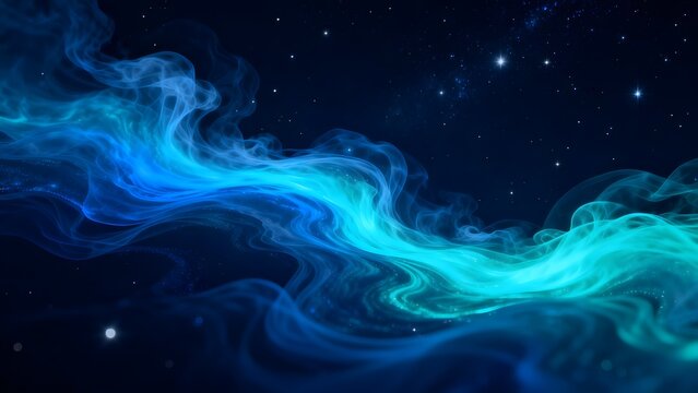 Cosmic nebula with stars