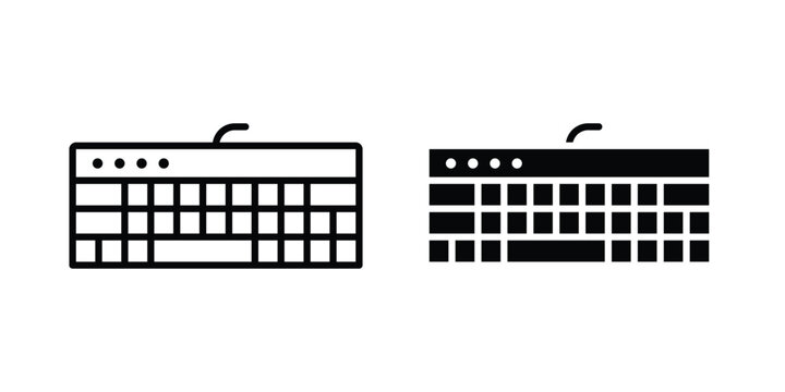 Keyboard icon. vector pictogram pack