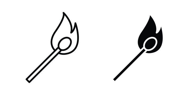 Matches icon. vector pictogram pack
