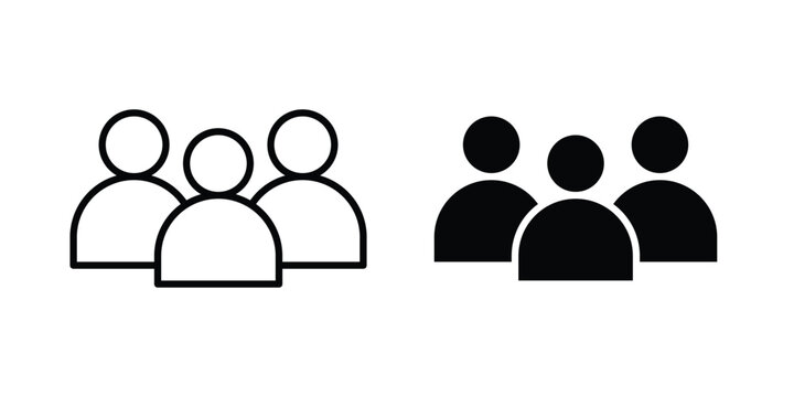 Members icon. vector pictogram pack