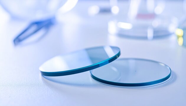 Microscope Slides and Coverslips Ready for Mounting Specimens