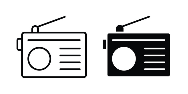 Radio icon. vector pictogram pack