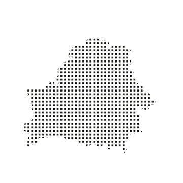 belarus map pixel art Suitable for posters and web icons