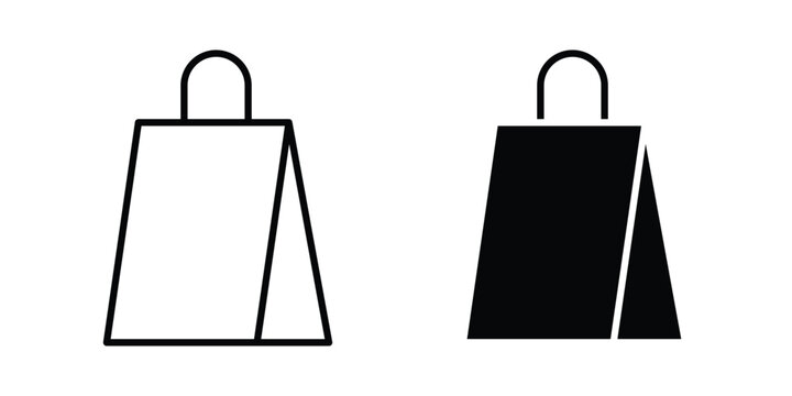 Shopping bag icon. vector pictogram pack