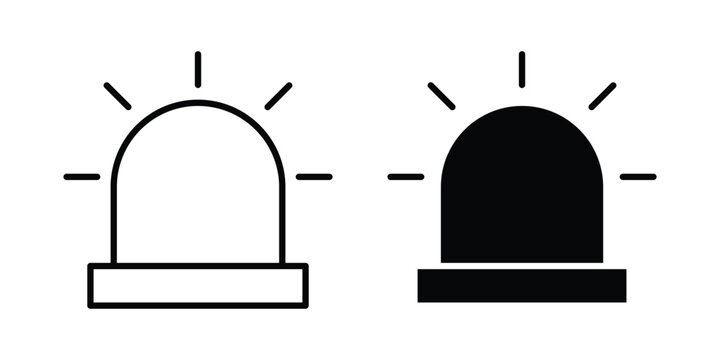Siren icon. vector pictogram pack