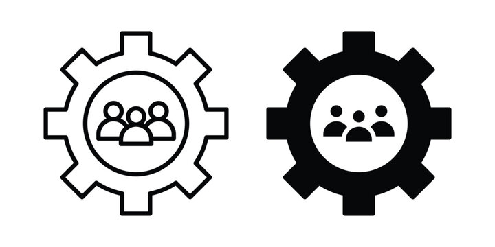 Team management icon. vector pictogram pack