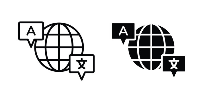 Translate icon. vector pictogram pack