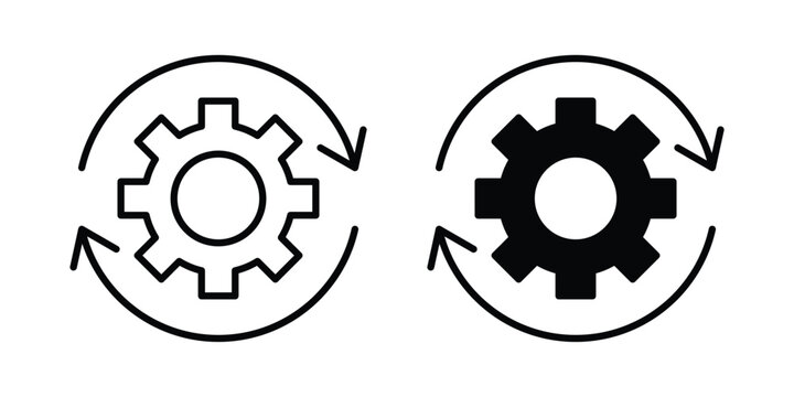 Workflow icon. vector pictogram pack
