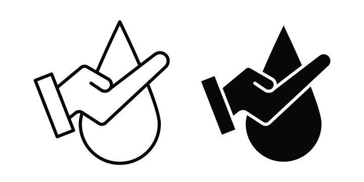 Dermatology tested icon. thin line icon vectors