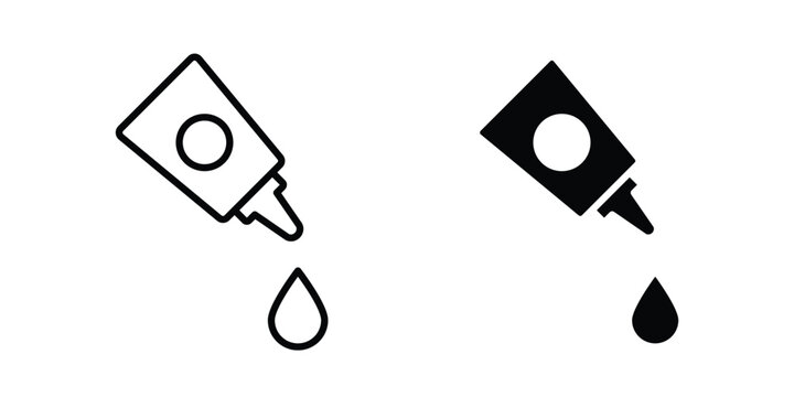 Glue icon. thin line icon vectors