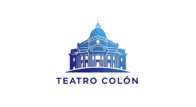 Teatro Col?n - Iconic Argentinian Opera House Architectural Illustration.