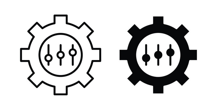 Mass customization icon. thin line icon vectors