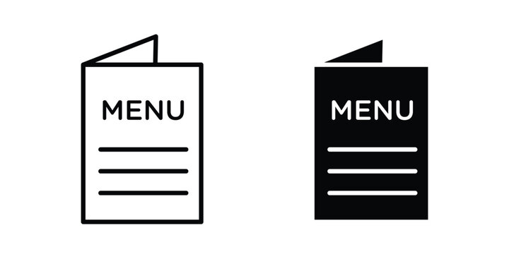 Menu icon. thin line icon vectors