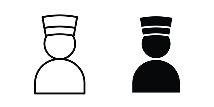 Porter icon. thin line icon vectors