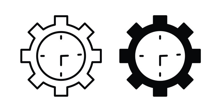 Productivity and efficiency icon. thin line icon vectors