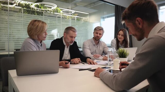 Business project team working together at meeting room at office.