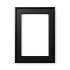 Fototapeta premium A black picture frame on a white background
