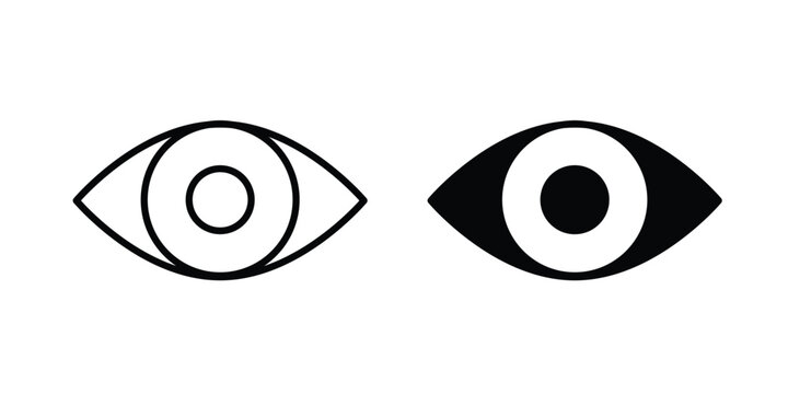 Vision icon. thin line icon vectors