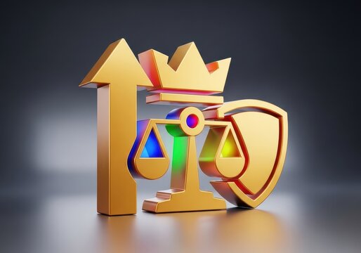A stylized golden symbol representing the highest standard of quality and complete reliability for service and product assurance, abstract, authorized, complete