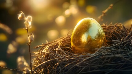 Obraz premium golden easter egg