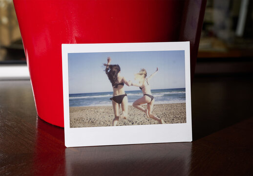 Mockup for Wide Polaroid Instant Photo