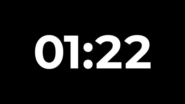 1 minute 30 seconds countdown timer, 1 minute 30 seconds modern digital countdown timer, dynamic countdown timer animation, engaging timer visuals for events, 4K