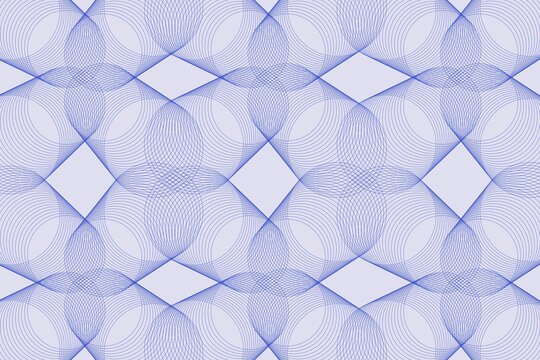 Abstract Geometric Blue Pattern Seamless Repeating Design Background