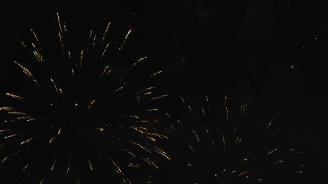 festive fireworks accelerated several times