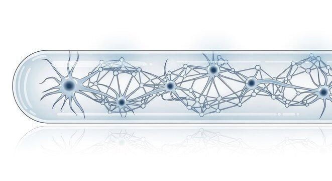 Neurons in a test tube.