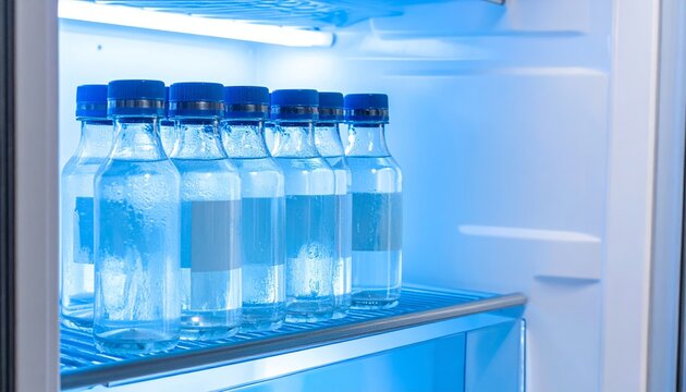 Cryovial Rack Holding Frozen Biological Samples in Freezer