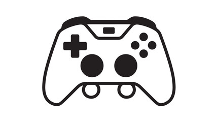 Game controller icon with plus cross button and joystick layout for pro gaming UI graphics design featuring thumbstick, ABXY buttons, shoulder © Nargis