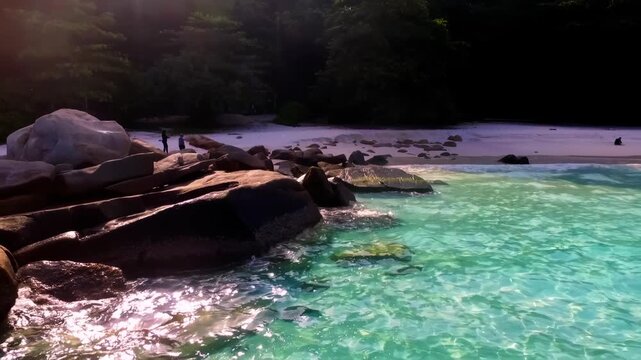 Drone view of Redang Island, Malaysia