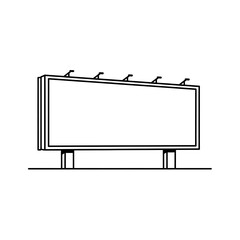 Obraz premium Blank Billboard Advertising Sign.