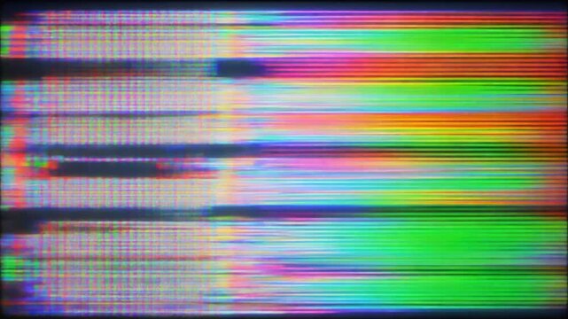 Abstract Digital Glitch Distortion Transition Effect
