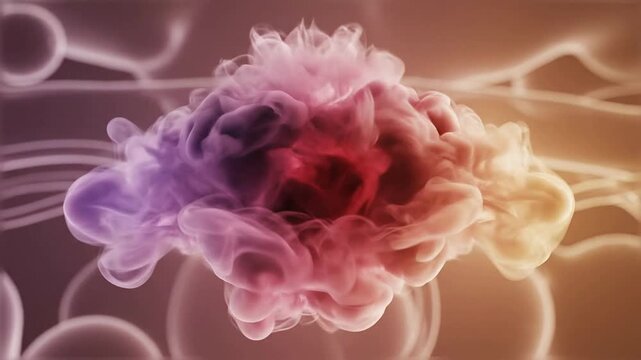 High-Quality CGI Depiction of Hematoma with Dynamic Motion in a Soft Focus Biological Background
