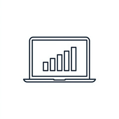 Obraz premium business graph on tablet pc