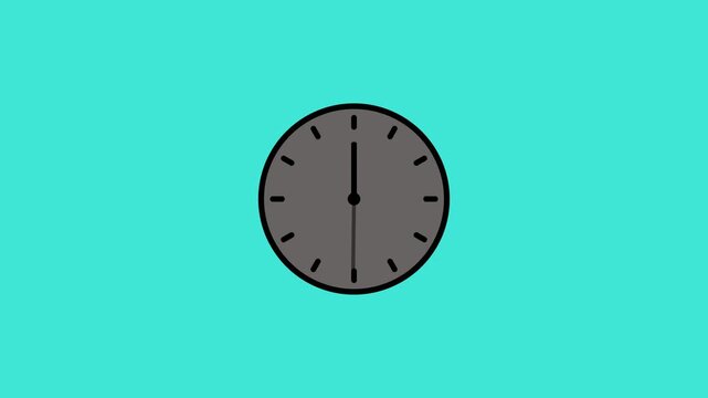 abstract beautiful analog clock animation background.4k video