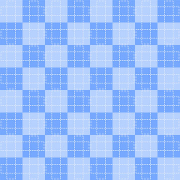 Blue gingham pattern