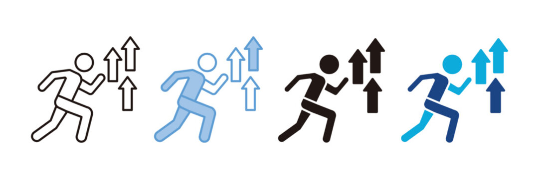 Upskill Icon Set Multiple Style Collection