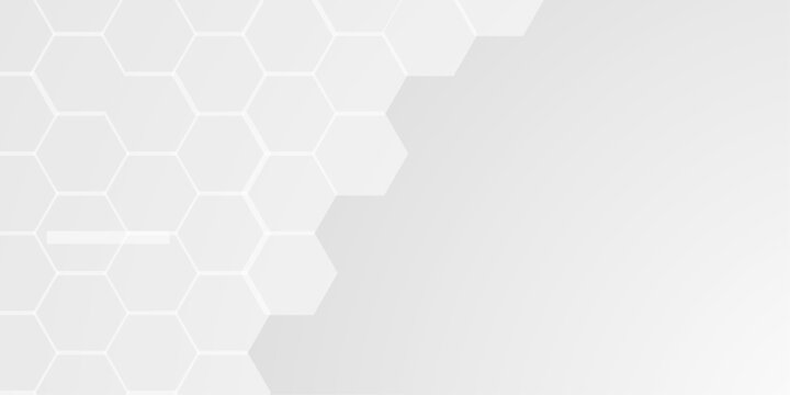 Clean futuristic honeycomb texture with white geometric hexagonal tiles and minimal technology inspired background for modern branding visuals.