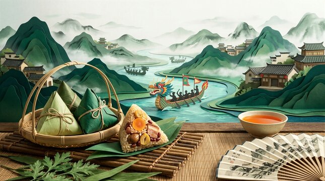 Traditional Chinese Food and Drink Scene