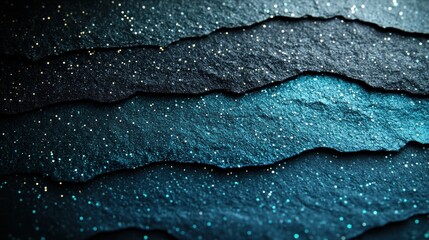 Fototapeta premium Textured layers with shimmering details capture the ocean's mysterious depths