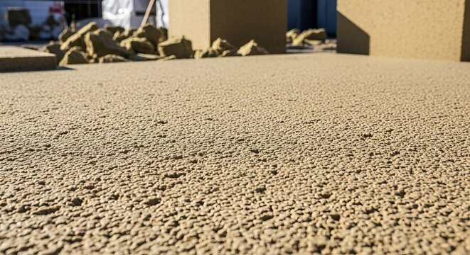 Close-up textured surface of industrial foam insulation material for building construction