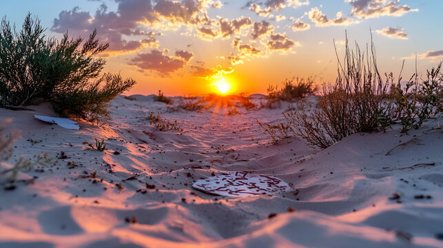 sunset in the mountains