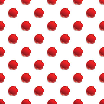 Red wax seals creating a seamless background pattern representing authenticity and security