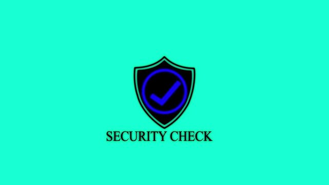 Security check shield with checkmark animation on dark background security trust badge and protection concept 4k motion graphickeywords: