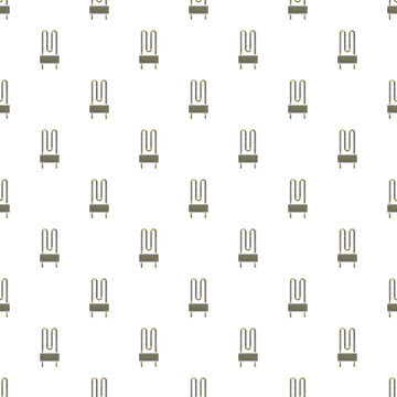 Heating element pattern repeating on a white background, representing industrial electrical components